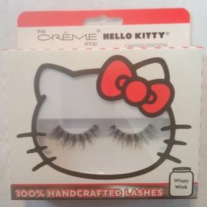The creme shop Hello kitty lashes wispy wink 100% hand crafted eyelashes